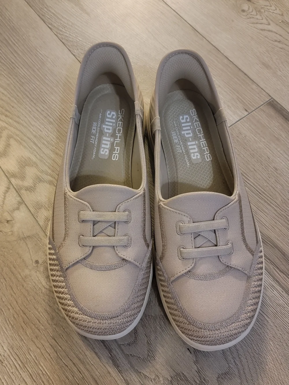 Skechers Slip-Ins Women's Casual Slip-On Shoes in Light Taupe